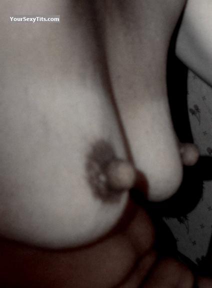 Tit Flash: My Small Tits (Selfie) - Nipples from United States